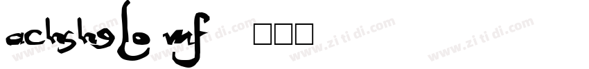 Achshelo MF字体转换